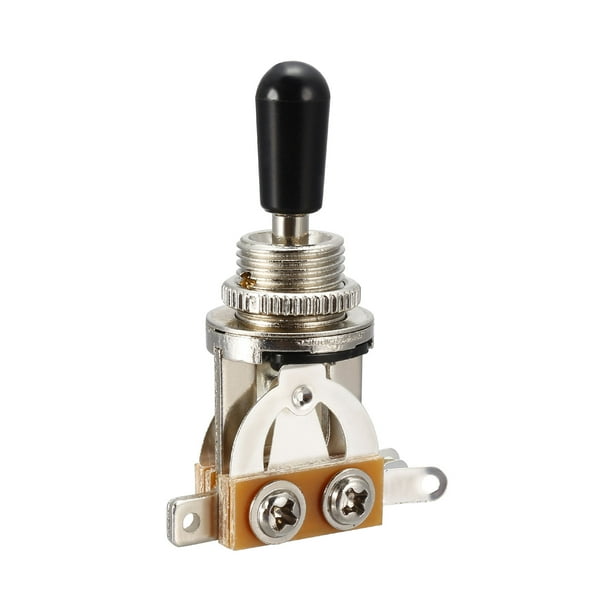 Black Futheda 2PCS Guitar 3 Way Toggle Switch Pickup Selector Short Straight Switch Electric Guitar Parts with Black Tip Knob Compatible with Gibson Les Paul Electric Guitar Black Futheda 2PCS Guitar 3 Way Toggle Switch Pickup Selector Short Straight Switch Electric Guitar Parts with Black Tip Knob Compatible with Gibson Les Paul Electric Guitar